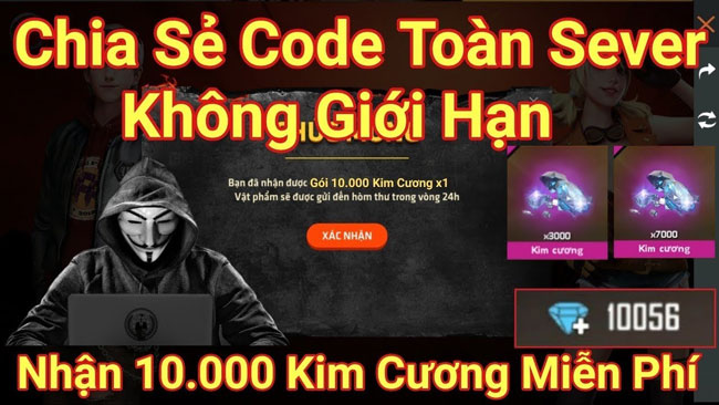 Code Garena Free Fire Toàn Sever không dừng