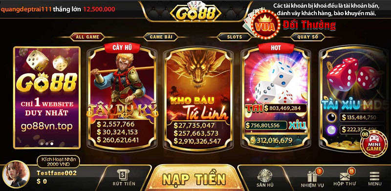 Đánh giá về game bài Go88