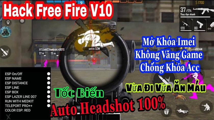 Những tính năng có trong phiên bản hack Free Fire mới nhất